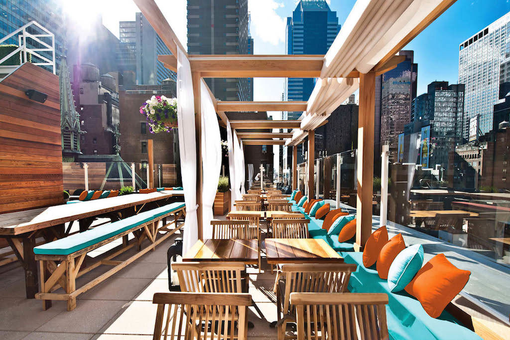 Rooftop Bar at Sanctuary Hotel New York