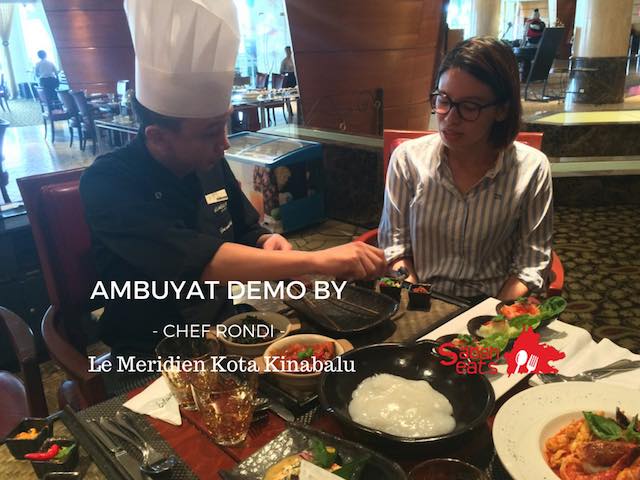 How to eat ambuyat demo
