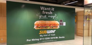 Subway is opening at Kota Kinabalu City