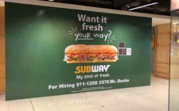 Subway is opening at Kota Kinabalu City